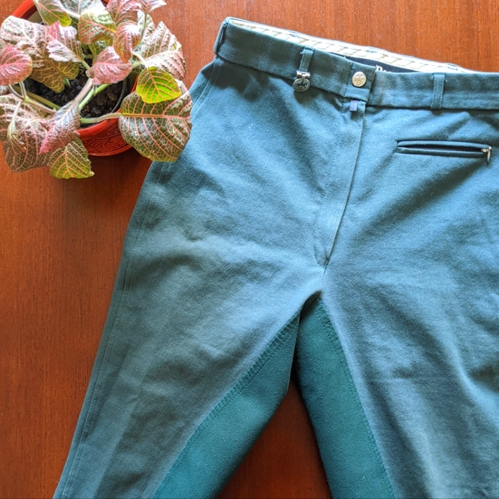 Pikeur Breeches, Full Seat in Hunter Green